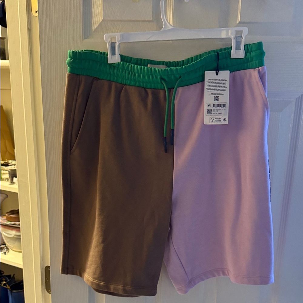Scotch & Soda Green and Pink Athletic Shorts